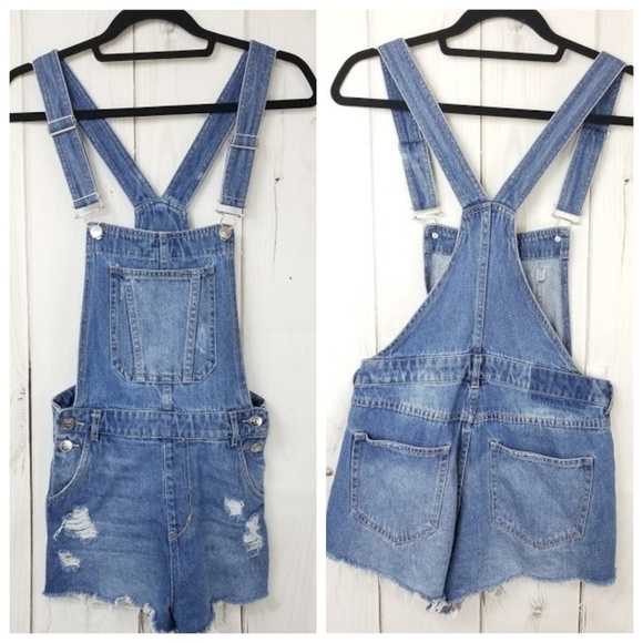 h&m womens overall shorts